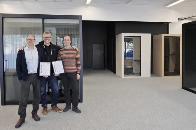 Vetrospace tilojen valmistus on ISO sertifioitu 